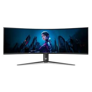 Monitor Gaming VA LED Acer Predator 57inch Z57bmiiphuzx, DUAL UHD (7680 x 2160), HDMI, Ecran curbat, Boxe, 120 Hz, 1 ms (Negru) imagine