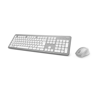 Kit Tastatura + Mouse Hama KMW-700, Wireless, USB (Gri/Alb) imagine