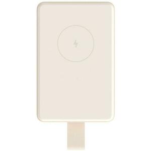 Acumulator extern magnetic Xiaomi BHR9074GL, 6000mAh, Wireless, 15 W (Beige) imagine