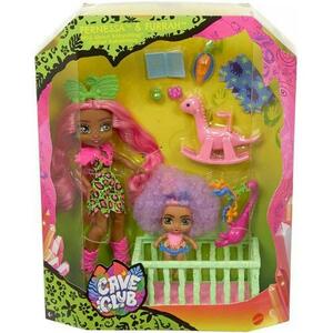 Papusa Mattel Cave Club babysitter Fernessa & Furrah cu accesorii imagine