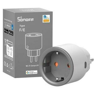 Priza inteligenta Sonoff S60TPF cu Monitorizare Consum, Wi-Fi, Programare si Control (Alb) imagine