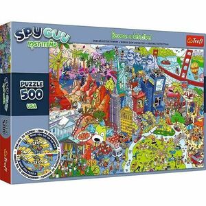 Puzzle Trefl Spy Guy Obiecte Pierdute in Usa, 500 piese imagine