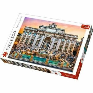 Puzzle Trefl Fontanna Di Trevi Roma, 500 piese imagine