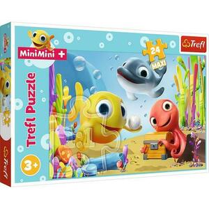 Puzzle Trefl Maxi Pestisorii Fericiti, 24 piese imagine