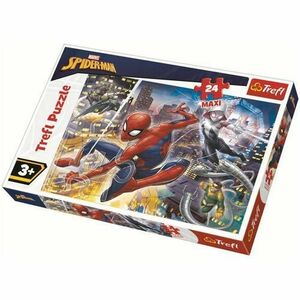 Puzzle Maxi Trefl Curajosul Spider-Man, 24 piese imagine