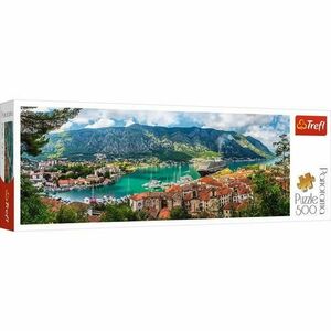 Puzzle Trefl Panorama orasul Kotor Muntenegru, 500 piese imagine