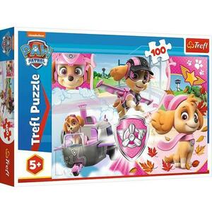 Puzzle Trefl Paw Patrol, Skye In Actiune, 100 piese imagine