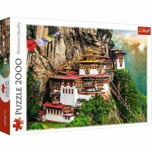 Puzzle Trefl Cuibul tigrului Bhutan, 2000 piese imagine