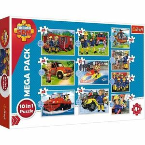 Puzzle Trefl 10 in 1 Fireman Sam Salvarile Pompierului Sam imagine