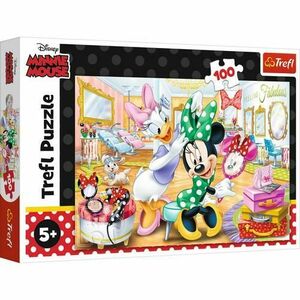 Puzzle Trefl Disney Minnie Mouse La salonul de infrumusetare, 100 piese imagine