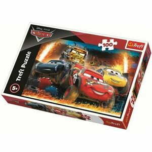 Puzzle Trefl Disney Cars Cursa la limita, 100 piese imagine