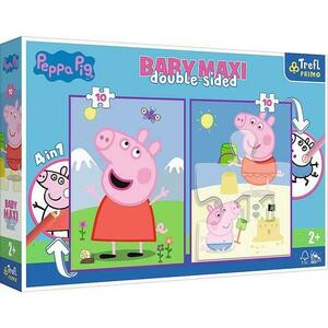 Puzzle Trefl Primo Baby Maxi Peppa Pig, 2x10 piese imagine