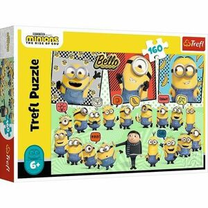 Puzzle Trefl Minions: The Rise of Gru, Aventura minionilor, 160 piese imagine