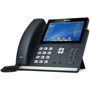 Telefon VOIP cu touchscreen color 7 inch 16 conturi SIP Yealink SIP-T48U imagine