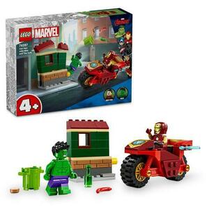 LEGO® Marvel - Iron Man cu motocicleta si Hulk 76287, 68 piese imagine