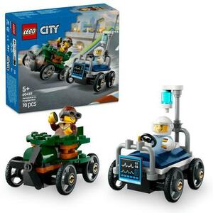 LEGO® City - Pachet de curse Avion vs. pat de spital 60459, 70 piese imagine