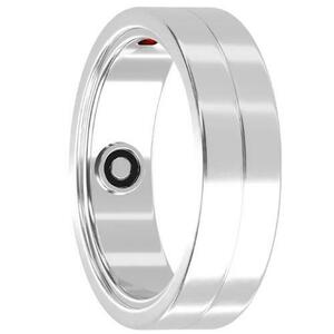 Smart ring Maxcom mRing MR100, Marimea 11, Bluetooth, GPS, Android/iOS, Monitorizare activitate, IP68 (Argintiu) imagine