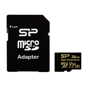 Card de memorie Silicon Power Golden Series High Endurance, microSDXC, 256GB, V30, UHS-1 U3, A1, Adaptor SD inclus imagine