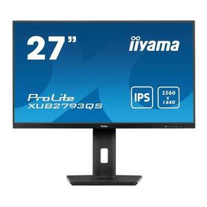 Monitor IPS LED Iiyama 27inch XUB2793QS-B7, QHD (2560 x 1440), HDMI, DisplayPort, Boxe, Pivot, 100 Hz, 1 ms (Negru) imagine