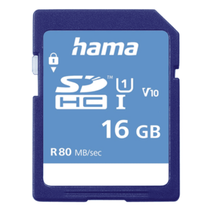 Card de memorie Hama 124134, SDHC, 16GB, Clasa 10, UHS-I U1, V10 imagine