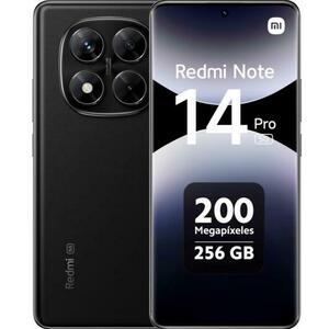 Telefon Mobil Xiaomi Redmi Note 14 Pro, Procesor Mediatek Dimensity 7300 Ultra Octa-Core, AMOLED 6.67inch, 8GB RAM, 256GB Flash, Camera Tripla 200+8+2 MP, Wi-Fi, 5G, Dual Sim, Android (Negru) imagine