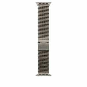 Curea Smartwatch Apple MXKE3ZM/A pentru Watch 49mm, Natural Titanium Milanese Loop, Large (Argintiu) imagine