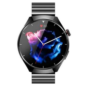 Smartwatch iSEN BK03, Ecran HD 1.39inch, Apel Bluetooth, ECG, glucoza din sange, oxigen din sange, tensiune arteriala, puls, temperatura corporala, redare muzica, 270 mAh (Negru) imagine