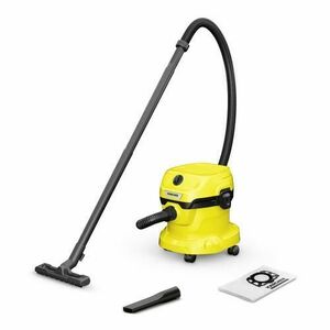 Aspirator Karcher WD 2 PLUS V-12/4/18, Umed/Uscat, 12 L, 1000 W (Galben/Negru) imagine