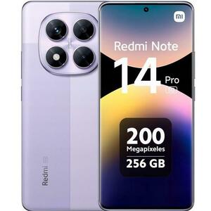 Telefon Mobil Xiaomi Redmi Note 14 Pro, Procesor Mediatek Dimensity 7300 Ultra Octa-Core, AMOLED 6.67inch, 8GB RAM, 256GB Flash, Camera Tripla 200+8+2 MP, Wi-Fi, 5G, Dual Sim, Android (Violet) imagine