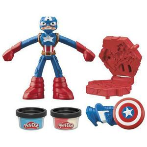 Set Play-Doh Marvel - Captain America, 10 cm imagine