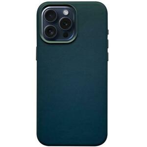 Husa Piele Lemontti MagSafe iPhone 15 Pro Max, Verde imagine