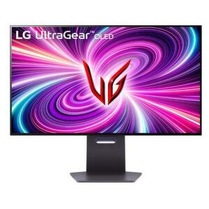 Monitor Gaming OLED LG 31.5inch 32GS94UX-B, UHD (3840 x 2160), HDMI, DisplayPort, 480 Hz, 0.03 ms (Negru) imagine