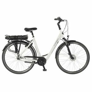 Bicicleta Electrica Corwin 28122, roti 28 Inch, cadru 530mm, motor 250 W, 7 viteze, Alb imagine