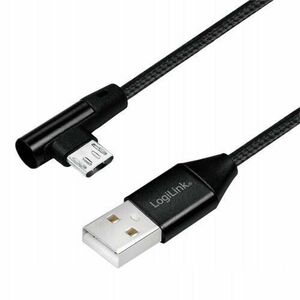 Cablu incarcare MICRO-USB LogiLink, 30 cm (Negru) imagine