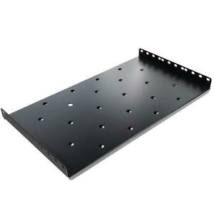 Raft fix SPACER 1U pentru rack 19″, adancime 260mm, sarcina maxima 25Kg, vopsea antistatic, otel 0.8mm (Negru) imagine