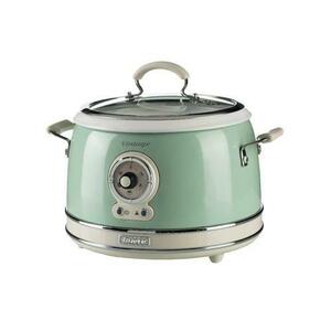 Aparat pentru gatit orez Vintage Ariete, 700W, 1.8l orez, 3.5l total, functie mentinere la cald, Crem/Verde imagine