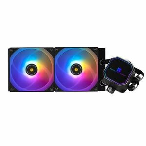 Cooler CPU Thermalright Frozen Prism 240 Black, 2 x 120mm, 1850 rpm, iluminare aRGB (Negru) imagine