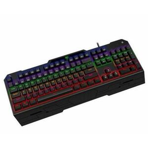 Tastatura Gaming Mecanica T-DAGGER Battleship, Iluminare LED Rainbow (Negru) imagine