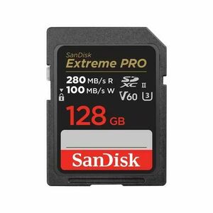 Card de memorie SanDisk Extreme Pro, 128GB, SDXC, UHS-II U3, V60 imagine