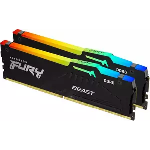 Memorie Kingston FURY Beast RGB 32GB DDR5 6000MHz CL36 imagine