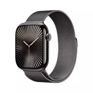 Smartwatch Apple Watch 10 GPS + Cellular 46mm Carcasa Slate Titanium Bratara Slate Milanese Loop - S/M imagine