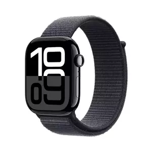 Smartwatch Apple Watch 10 GPS 42mm Carcasa Jet Black Aluminium Bratara Ink Sport Loop imagine