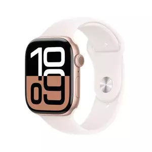 Smartwatch Apple Watch 10 GPS 42mm Carcasa Rose Gold Aluminium Bratara Light Blush Sport - S/M imagine