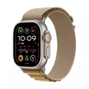 Smartwatch Apple Watch Ultra 2 GPS + Cellular 49mm Carcasa Natural Titanium Bratara Tan Alpine Loop - Small imagine