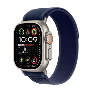 Smartwatch Apple Watch Ultra 2 GPS + Cellular 49mm Carcasa Natural Titanium Bratara Blue Trail Loop - S/M imagine