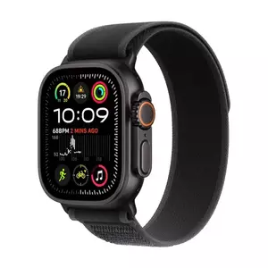 Smartwatch Apple Watch Ultra 2 GPS + Cellular 49mm Carcasa Black Titanium Bratara Black Trail Loop - S/M imagine