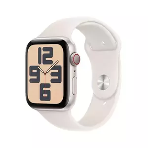 Smartwatch Apple Watch SE GPS + Cellular (2024) 40mm Carcasa Starlight Aluminium Bratara Starlight Sport - M/L imagine