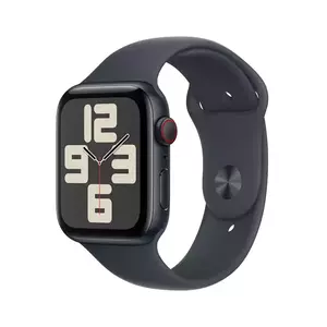 Smartwatch Apple Watch SE GPS + Cellular (2024) 44mm Carcasa Midnight Aluminium Bratara Midnight Sport - S/M imagine