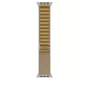 Curea Smartwatch Apple pentru Apple Watch 49mm Tan Alpine Loop Medium Natural Titanium Finish imagine