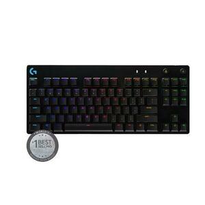 Tastatura Gaming Mecanica Logitech G Pro, Iluminare RGB, GX blue switch (Negru) imagine